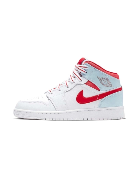 Air Jordan 1 Mid GS Topaz Mist,AIR JORDAN 1 MID,Air Jordan,555112-104
