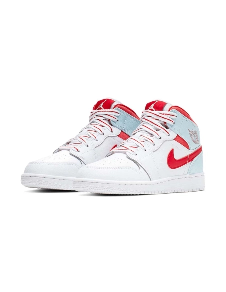 Air Jordan 1 Mid GS Topaz Mist,AIR JORDAN 1 MID,Air Jordan,555112-104