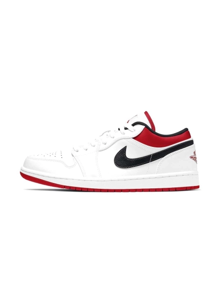 AIR JORDAN 1 LOW White University Red Black,AIR JORDAN 1 LOW,Air Jordan,553558-118