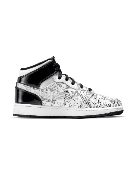 Air Jordan 1 Mid GS DIY,AIR JORDAN 1 MID,Air Jordan,DC4099-100