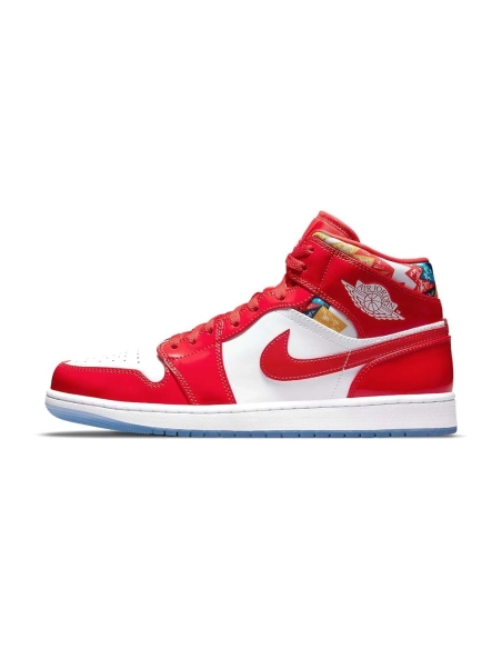 Air Jordan 1 Mid Red Patent,AIR JORDAN 1 MID,Air Jordan,DC7294-600