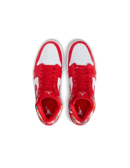 Air Jordan 1 Mid Red Patent,AIR JORDAN 1 MID,Air Jordan,DC7294-600