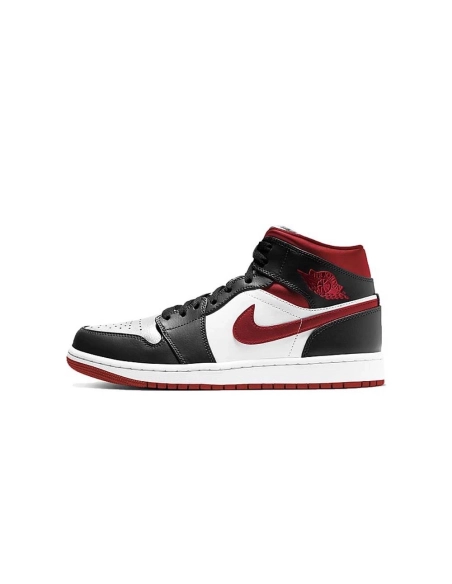 Jordan 1 Mid Gym Red Black White,AIR JORDAN 1 MID,Air Jordan,554724-122