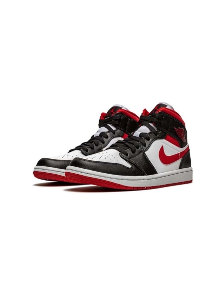 Jordan 1 Mid Gym Red Black White,AIR JORDAN 1 MID,Air Jordan,554724-122
