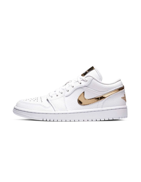 Air Jordan 1 Retro Low WMNS White Metallic Gold,AIR JORDAN 1 LOW,Air Jordan,CZ4776-100