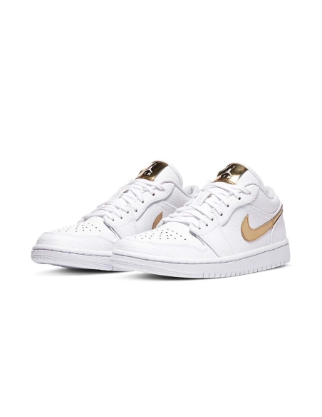 Air Jordan 1 Retro Low WMNS White Metallic Gold,AIR JORDAN 1 LOW,Air Jordan,CZ4776-100