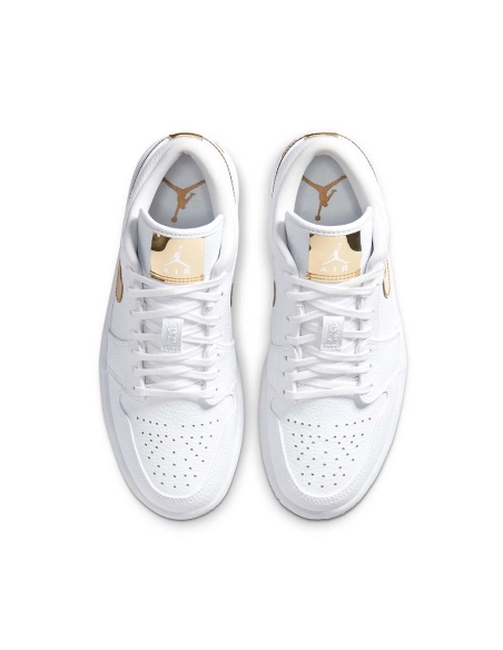 Air Jordan 1 Retro Low WMNS White Metallic Gold,AIR JORDAN 1 LOW,Air Jordan,CZ4776-100