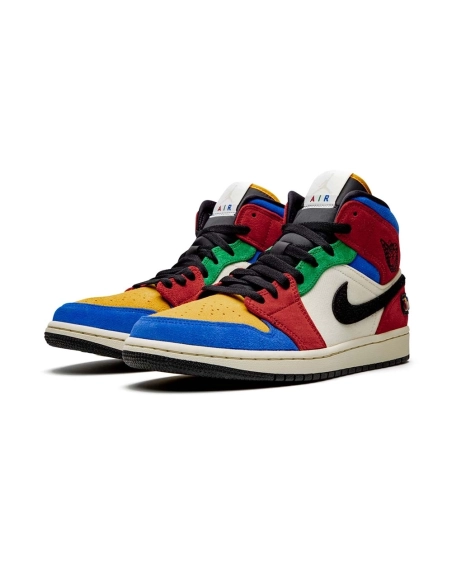 Air Jordan 1 Mid Blue The Great Fearless,AIR JORDAN 1 MID,Air Jordan,CU2805-100