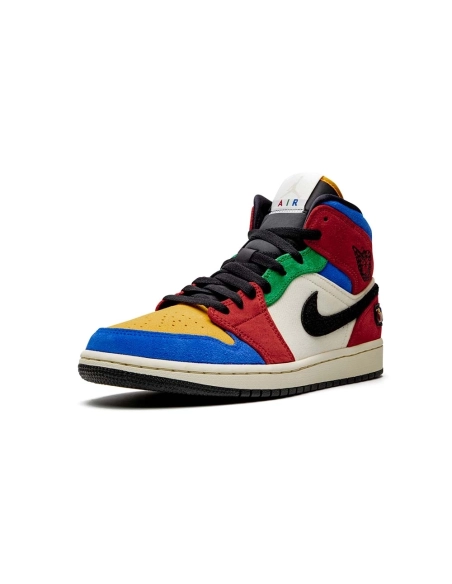 Air Jordan 1 Mid Blue The Great Fearless,AIR JORDAN 1 MID,Air Jordan,CU2805-100