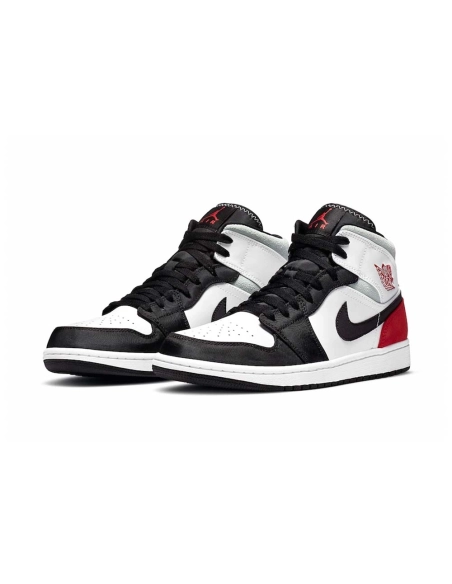 Air Jordan 1 Mid SE Red Black Toe,AIR JORDAN 1 MID,Air Jordan,852542-100