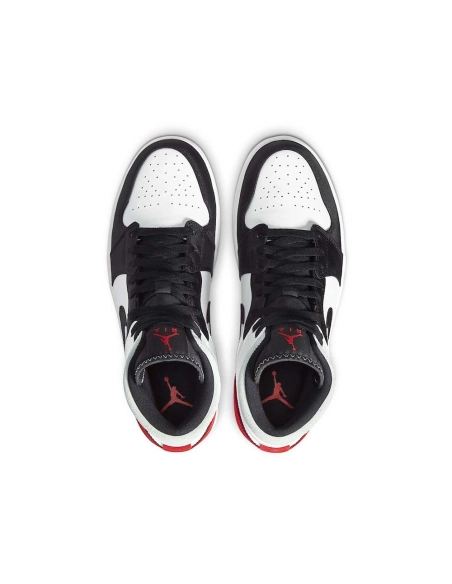 Air Jordan 1 Mid SE Red Black Toe,AIR JORDAN 1 MID,Air Jordan,852542-100