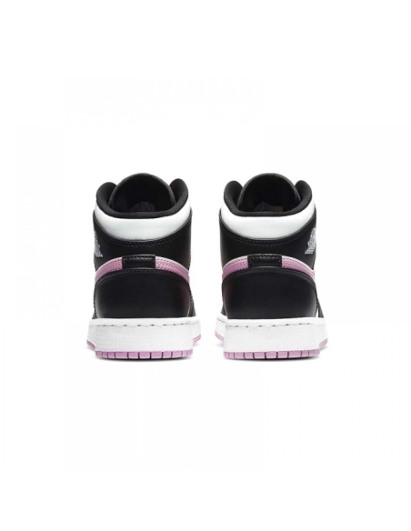 AIR JORDAN 1 MID GS WHITE LIGHT ARCTIC PINK,AIR JORDAN 1 MID,Air Jordan,555112-103