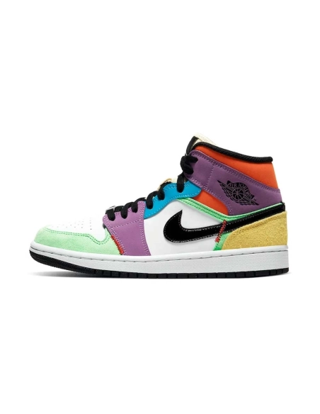WMNS Air Jordan 1 Mid SE Lightbulb,AIR JORDAN 1 MID,Air Jordan,CW1140-100