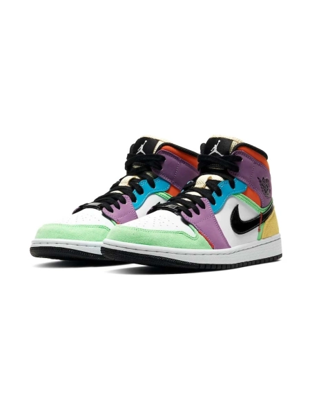 WMNS Air Jordan 1 Mid SE Lightbulb,AIR JORDAN 1 MID,Air Jordan,CW1140-100