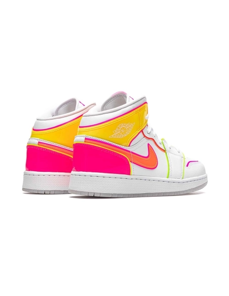 Jordan Air Jordan 1 Mid GS Edge Glow,AIR JORDAN 1 MID,Air Jordan,CV4611-100