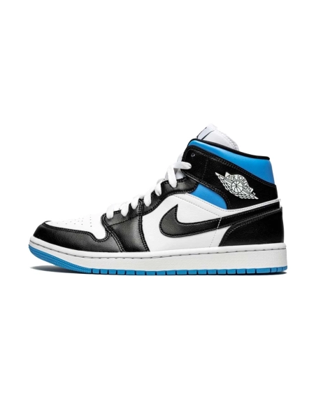 Jordan 1 Mid University Black White (W),AIR JORDAN 1 MID,Air Jordan,BQ6472-102