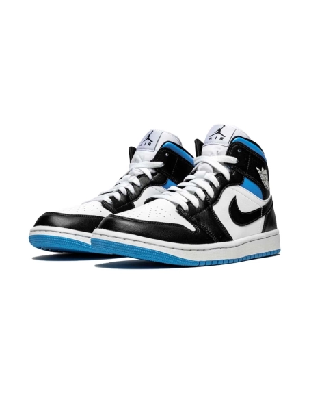 Jordan 1 Mid University Black White (W),AIR JORDAN 1 MID,Air Jordan,BQ6472-102