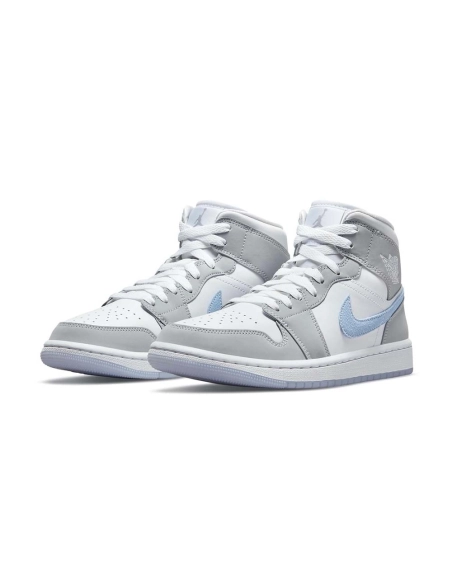 Air Jordan 1 Mid WMNS Wolf Grey Aluminum,AIR JORDAN 1 MID,Air Jordan,BQ6472-105