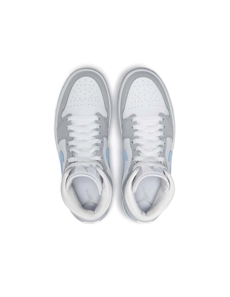 Air Jordan 1 Mid WMNS Wolf Grey Aluminum,AIR JORDAN 1 MID,Air Jordan,BQ6472-105