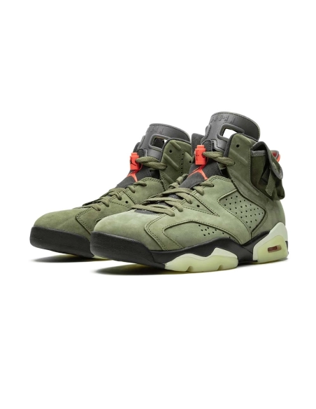 Travis Scott x Air Jordan 6 Retro Olive,AIR JORDAN 6,Air Jordan,CN1084-200