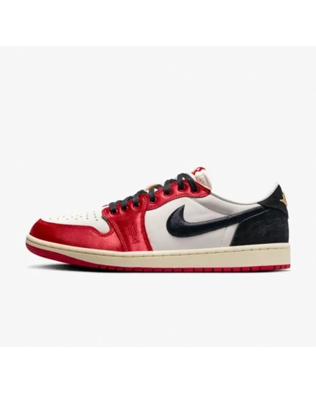 Air Jordan 1 Low OG x Trophy Room Sail and Varsity Red,AIR JORDAN 1 LOW,Air Jordan,FN0432-100