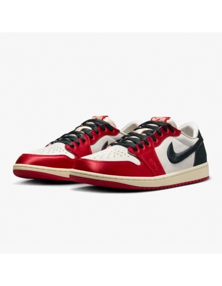 Air Jordan 1 Low OG x Trophy Room Sail and Varsity Red,AIR JORDAN 1 LOW,Air Jordan,FN0432-100