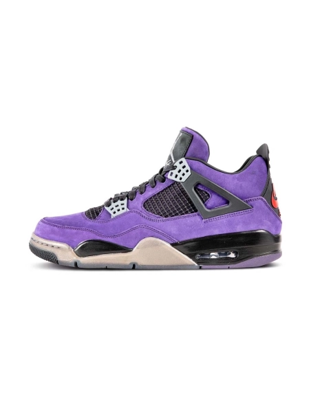 Travis Scott x Air Jordan 4 Retro Purple Suede Black Midsole,AIR JORDAN 4,Air Jordan,766296-LN4