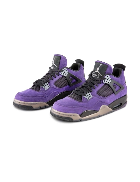 Travis Scott x Air Jordan 4 Retro Purple Suede Black Midsole,AIR JORDAN 4,Air Jordan,766296-LN4