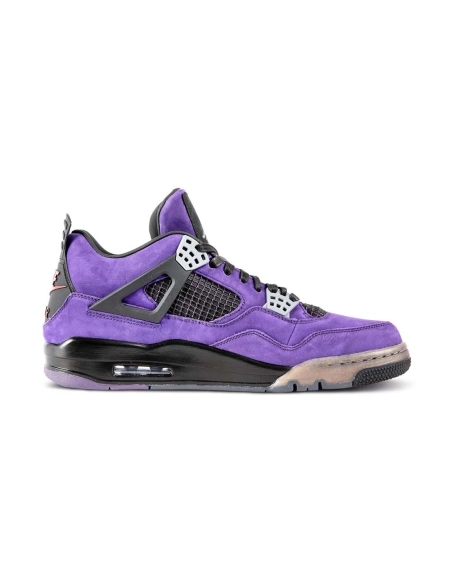 Travis Scott x Air Jordan 4 Retro Purple Suede Black Midsole,AIR JORDAN 4,Air Jordan,766296-LN4
