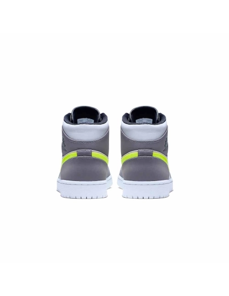Jordan Air Jordan 1 Mid Grey Volt,AIR JORDAN 1 MID,Air Jordan,554724-072